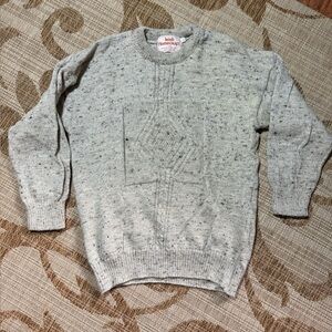 IRISH HOMECRAFT 100% Wool Sweater, Youth size large, women's Small